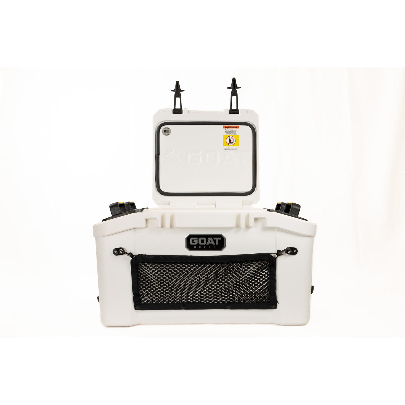 GOAT HUB 50 — 50-Quart Rotomolded Cooler with Built-In Dry Storage
