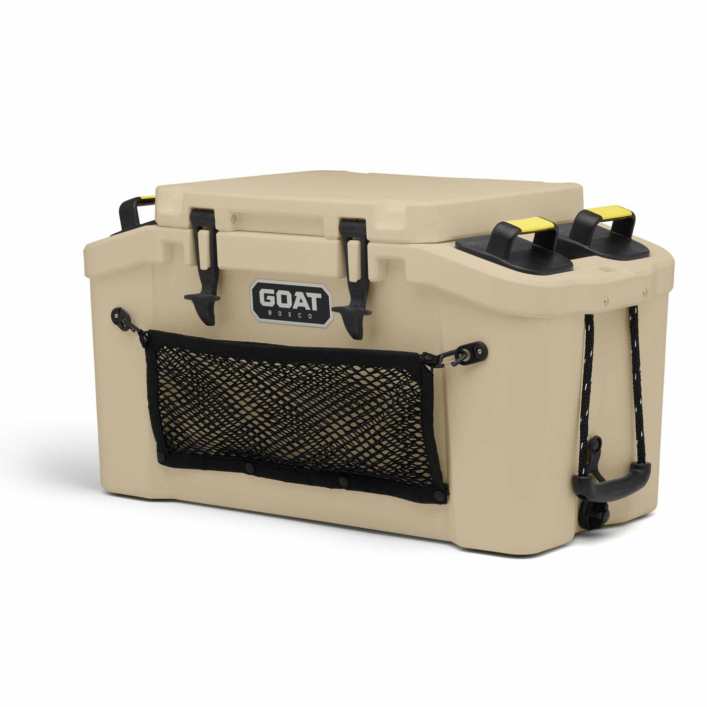 GOAT HUB 50 — 50-Quart Rotomolded Cooler with Built-In Dry Storage