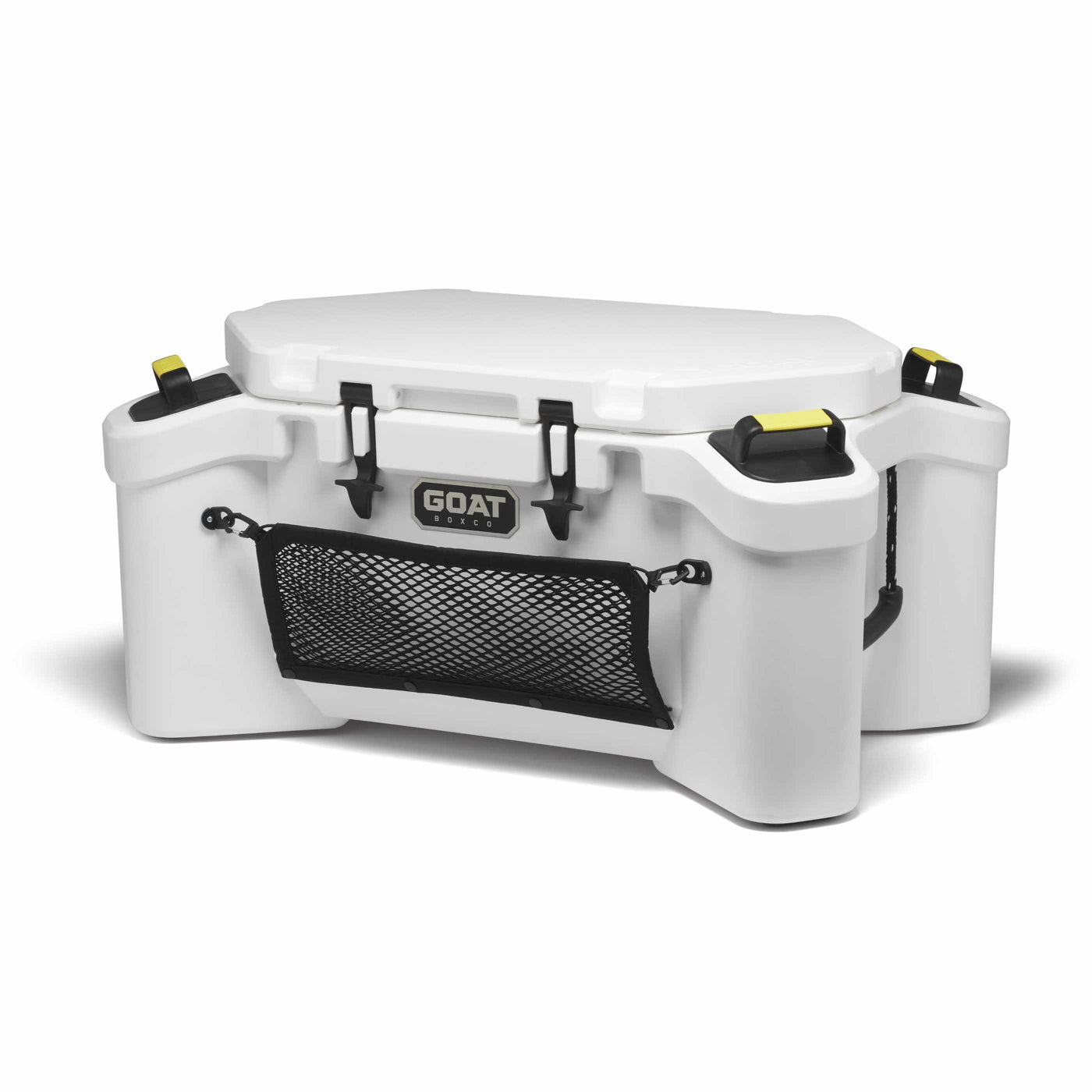 GOAT HUB 70 | 70-Quart Rotomolded Cooler with Built-In Dry Storage