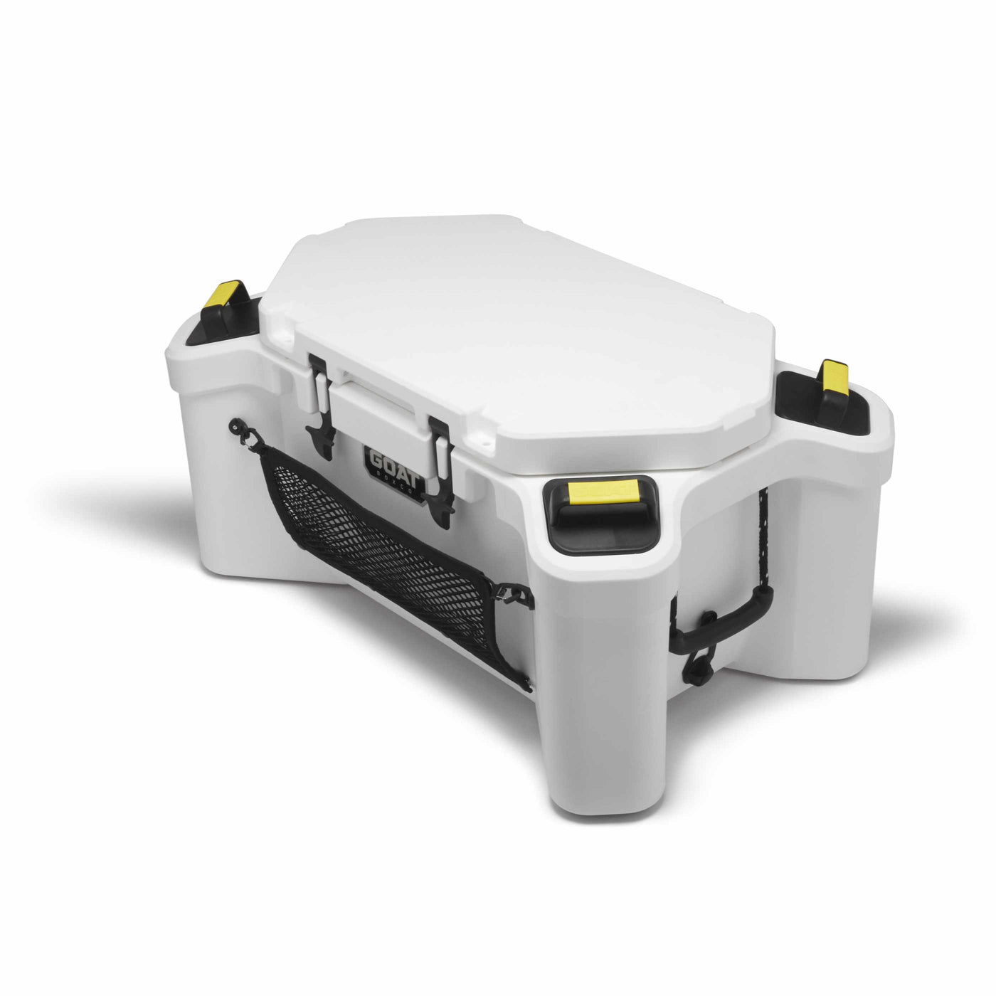 GOAT HUB 70 | 70-Quart Rotomolded Cooler with Built-In Dry Storage