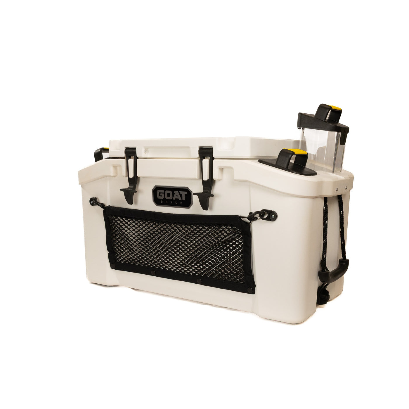 GOAT HUB 50 — 50-Quart Rotomolded Cooler with Built-In Dry Storage
