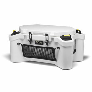 GOAT HUB 70 | 70-Quart Rotomolded Cooler with Built-In Dry Storage