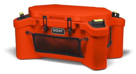 GOAT HUB 70 | 70-Quart Rotomolded Cooler with Built-In Dry Storage
