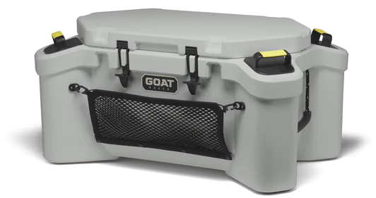 GOAT HUB 70 | 70-Quart Rotomolded Cooler with Built-In Dry Storage
