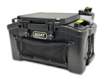 GOAT HUB 50 — 50-Quart Rotomolded Cooler with Built-In Dry Storage