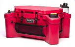 GOAT HUB 70 | 70-Quart Rotomolded Cooler with Built-In Dry Storage