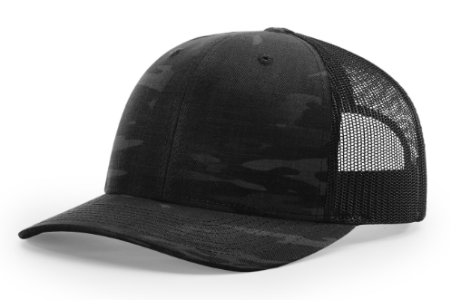 GOAT BOXCO Badge Multicamo Hat Black/Black