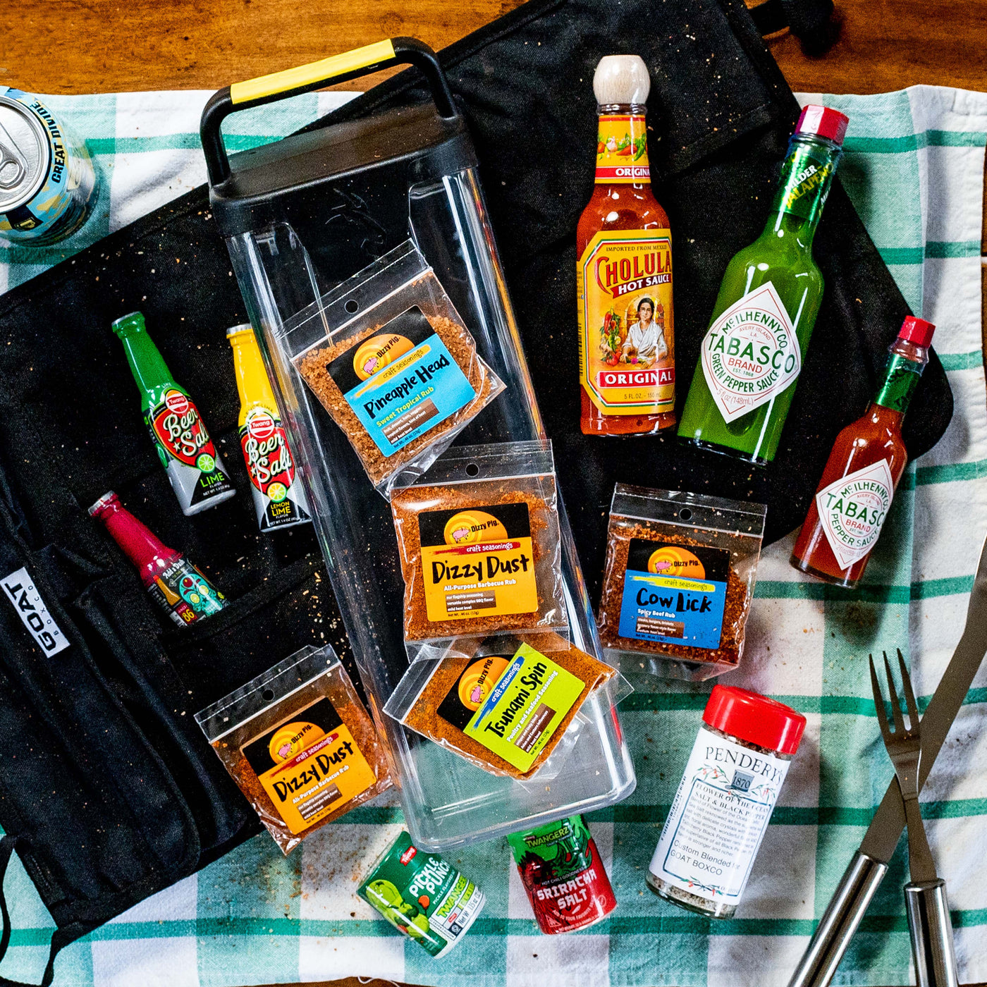 Favorites Flavor CAN - GOAT Box Co. HUB 70 Cooler CAN Seasonings Kit – GOAT  BOXCO